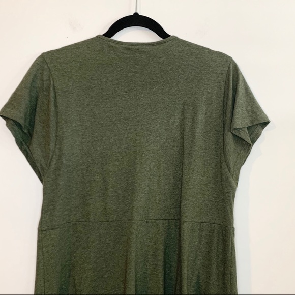 STYLE & CO. Olive Green Embroidered Peasant Blouse - Picture 3 of 9